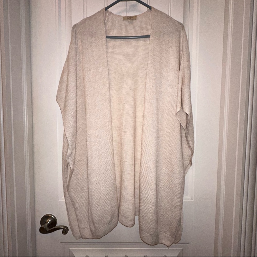 LOFT poncho open cardigan